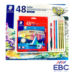STAEDTLER Luna Watercolor pencils set of 48 shades (combo comes with mech. pencil / 2 water color pencils / 3 noris pencils)
